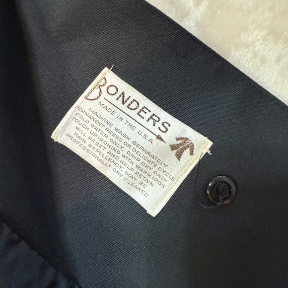 Vintage Bonders Ruffled Black Victorian Style Rain Coat - S (?) - c measurements - Picture 5 of 10